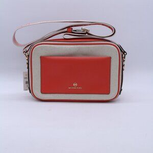 Michael Kors Maeve Large East West Pocket Crossbody - Spiced Coral